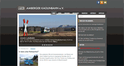 Desktop Screenshot of amberger-kaolinbahn.de